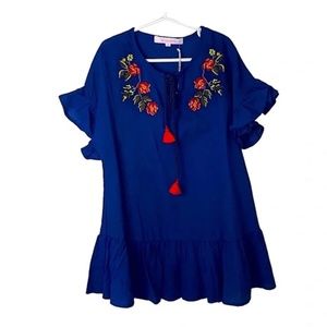 Ondademar beach linen coverup girls 14